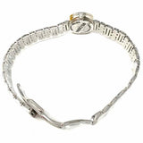 Fendi Forever Fendi 19mm Stainless Steel Silver Round FF Monogram Watch