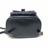 MCM Gold Plated Medallions Black Quilted Leather BackPack