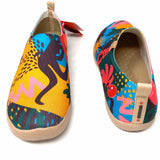 UIN Women's Multi-Color Size 9.5 Ankle Abstract Bootie