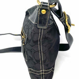 Coach Canvas Black Convertible Signature Crossbody
