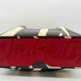 Christian Louboutin Cabarock Small Brown White Zebra Leather Tote