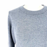 Theory Women's Steel Blue Size L Crew Neck Cashmere Sweater