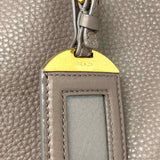 Prada Daino Taupe Pebbled Leather Tote
