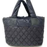 Chanel 2014 Coco Cacoon Nylon Black Quilted Made in Italy Tote