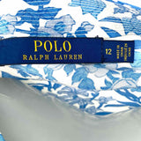 Polo Ralph Lauren Day Dress Women's Blue Size 12 Wrap Floral Dress