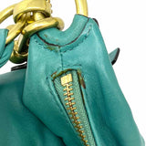 Coach Kristin Teal Hobo Leather Satchel