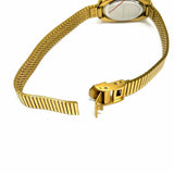 HEAVEN MAYHEM AMARA Stainless Steel Gold Tone Oval Watch