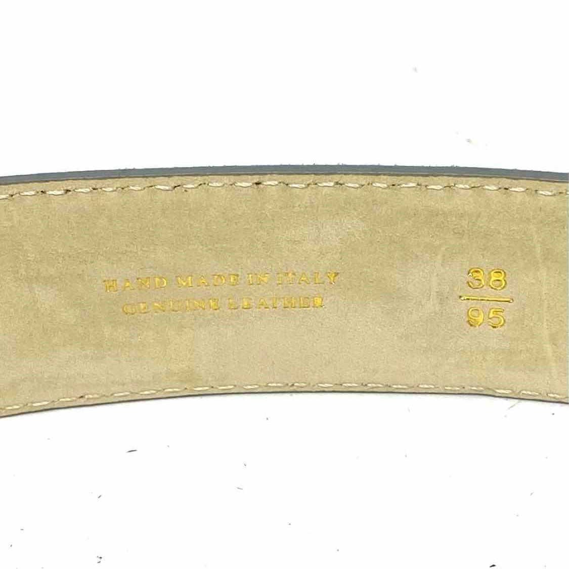 Brioni Waist Size 38 Suede Gray Plaid Belt