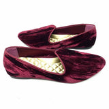 Birdies The Heron Women's Burgundy Size 9 Pointed Velvet Flats