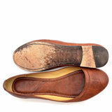 FRYE Carson Women's Brown Size 9 Round Toe Weathered Flats
