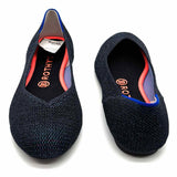 ROTHY'S Women's Navy Size 8.5 Round Toe Sparkle Flats