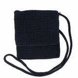 THE sak Black Flap crochet Crossbody