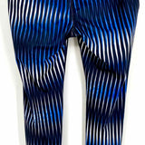 IVY PARK Women's Blue Size M Mid Rise Stripe Leggings