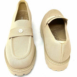 Vivaia Francesca Women's Beige Size 11 Knit Loafers