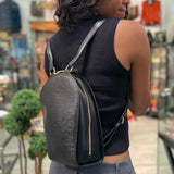 LOUIS VUITTON Early 2000's Mabillon Epi Leather Black Dome BackPack