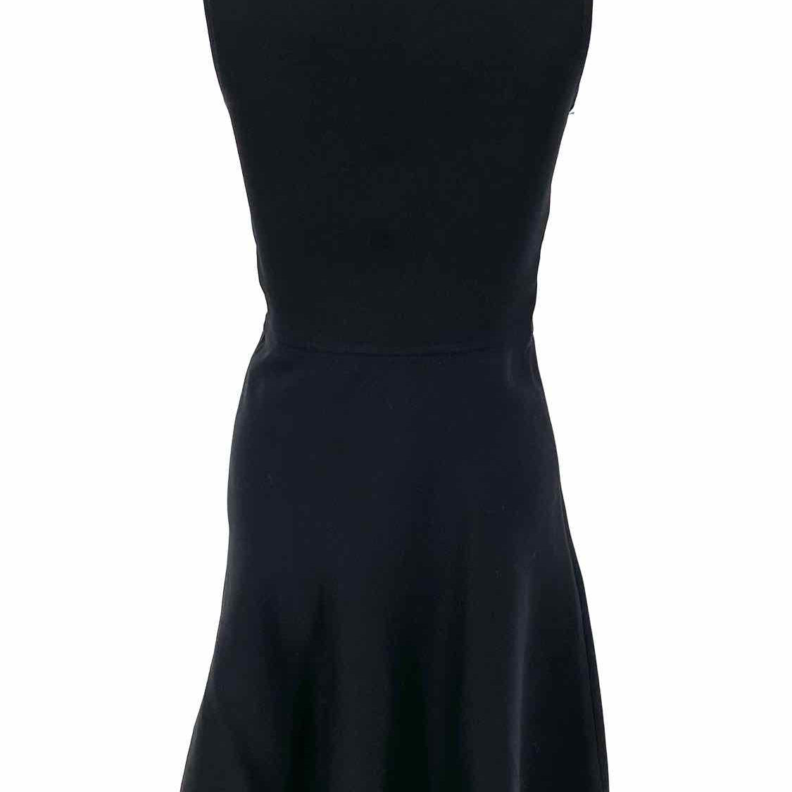 VALENTINO GARAVANI Women's Black Size 2 A-Line Silk Blend Rockstud Dress