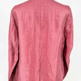 Eileen Fisher Women's Red Size PP Open Front Shiny Jacket