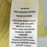 MAGASCHONI Women's Yellow Size L Button Down Cotton Dress