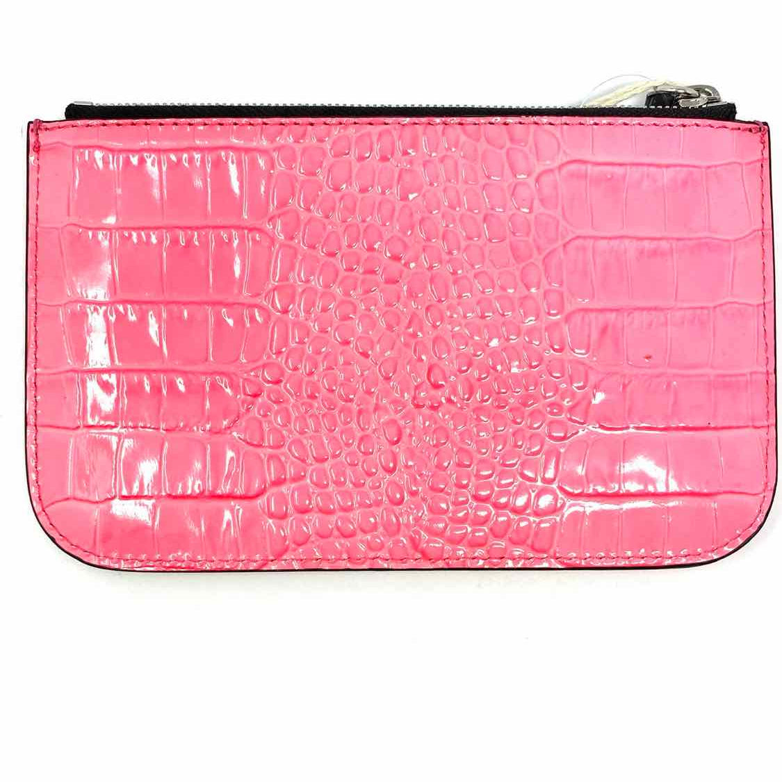 Giuseppe Zanotti Hot Pink Croc Embossed Patent Leather Clutch