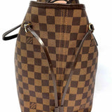 LOUIS VUITTON 2016 Neverfull MM Pink Interior Brown Damier Ebene Tote