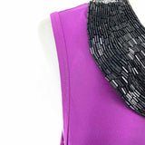 Trina Turk Women's Purple Size M Embelished Sleeveless