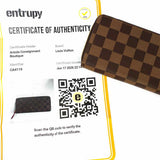 LOUIS VUITTON 2019 Clemence Zip Brown Monogram Wallet