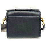 Coach Vintage Court Black Top Handle Turnlock Leather Crossbody