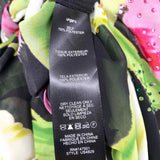 ungaro Antonia Women's Black Multi-Color Sz M Button Down Floral Long Sleeve