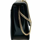 FRENCHYofCALIFORNIA Vintage Navy Crossbody Flap Leather Clutch
