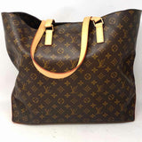 LOUIS VUITTON 2000 Cabas Alto Coated Canvas Brown Monogram Tote