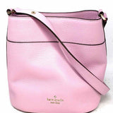 Kate Spade Leila Small Pink Bucket Pebbled Leather Crossbody