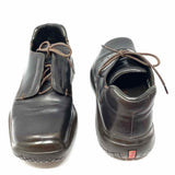 Prada Linea Rossa Men's Brown Shoe Size 10 Leather Lace-up Sneakers