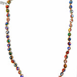 Vintage 1920-50's Millefiori Venetian Murano Glass Multi-Color Floral Necklace