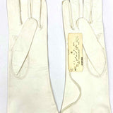 Bambergers Vintage Women's White Size 6.5 Leather gloves
