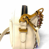 Kurt Geiger Ivory Multi-Color Camera Bag embellished Crossbody