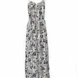 Theory Women's Black Gray Size S Sleeveless Midi Dress