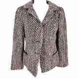 Rebecca Taylor Women's Black Pink Size 6 Tweed Blazer