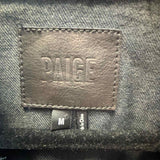 Paige Men's Navy Size M Trucker Denim Jacket
