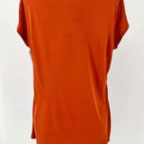 Eileen Fisher Women's Orange Size M Silk T-shirt