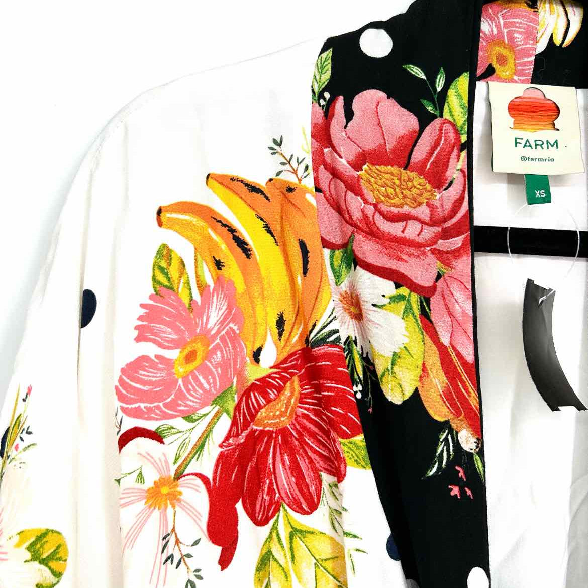 Farm Rio Nanaju Women's Multi-Color Plunge Floral Size XS Jump Suit
