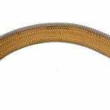 Streets Ahead Chain Black Silver Tone Studded Suede Belt