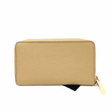 Michael Kors Brown Zip-Around Saffiano Leather Wristlet