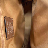Coach Jordyn Beige Color Block Signature Leather BackPack