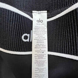 alo Airlift Mesh Darling Stirrup Women's Black Size S/P High Waisted Leggings