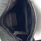 TUMI Brown Flap Pebbled Leather Messenger Bag