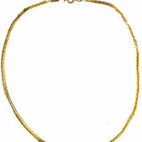 Gold Tone Chain 17.75" Geometric Necklace