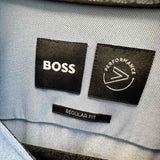 Boss by H. Boss Men's Steel Blue Size XL Button Down Long Sleeve Shirt