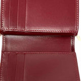 Gucci Shadow Print Coated Canvas Burgundy Bi-Fold GG Wallet