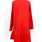 ruti Oversized Women's Red Size XS Long Sleeve Dress