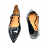 J Crew Women's Black Size 9 Pointed Patent Leather Mary Janes